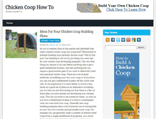 Tablet Screenshot of howtomakechickencoop.com